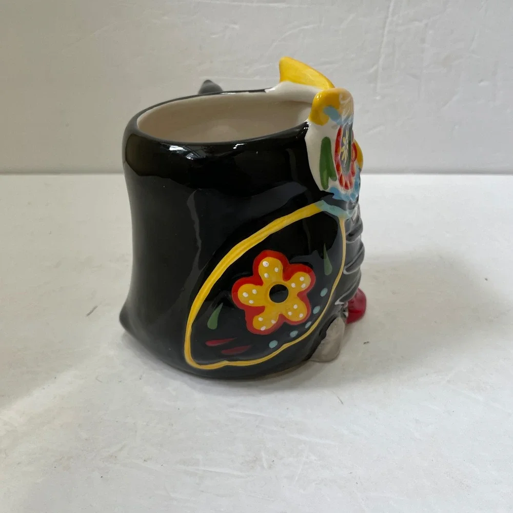 CRACKER BARREL SUGAR SKULL OWL DAY OF THE DEAD MUG